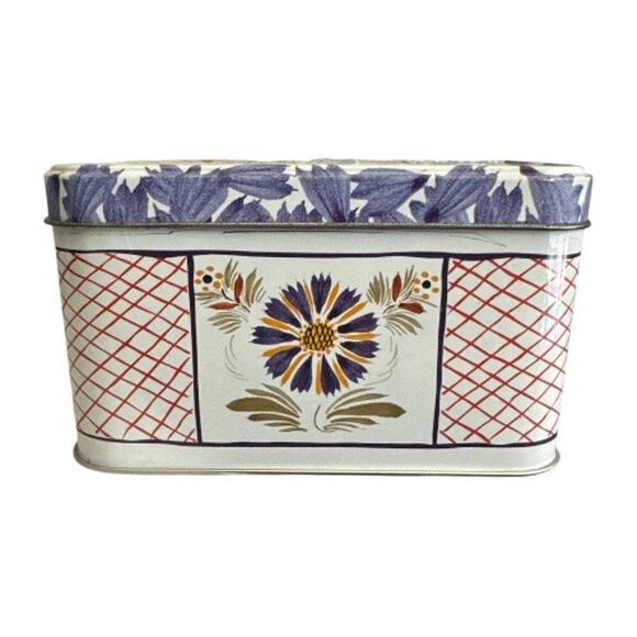 Vintage Quimper French Biscuit Tin Massilly France Tin Box - Picture 6 of 10